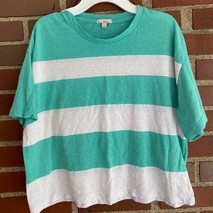 Old Navy Turquoise White Top (M)